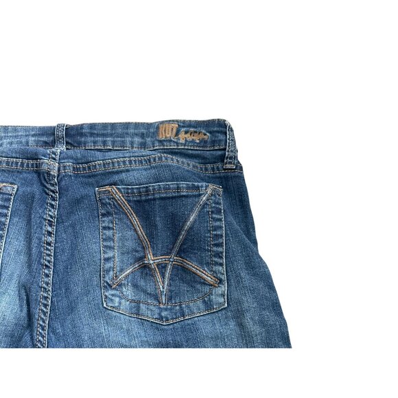 KUT FROM KLOTH Girls Dark Wash Long Bermuda Shorts Size 14 - Picture 2 of 7